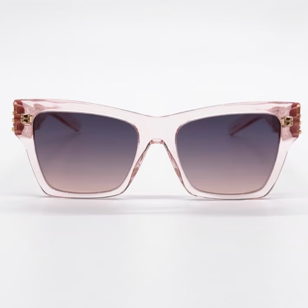 New! Givenchy Transparent Pink Sunglasses with Crystals, GV40076I 72B, Authentic - Picture 3 of 10